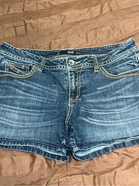 a.n.a Women's Dark Blue Denim Jean Shorts